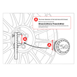 Center Lock Hex nut altezza piena per BBS RS